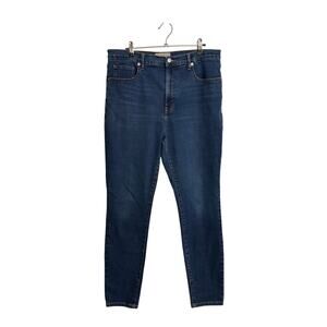 Everlane Jeans Womens 32 Tall 32T Blue High Rise Skinny Stretch Denim